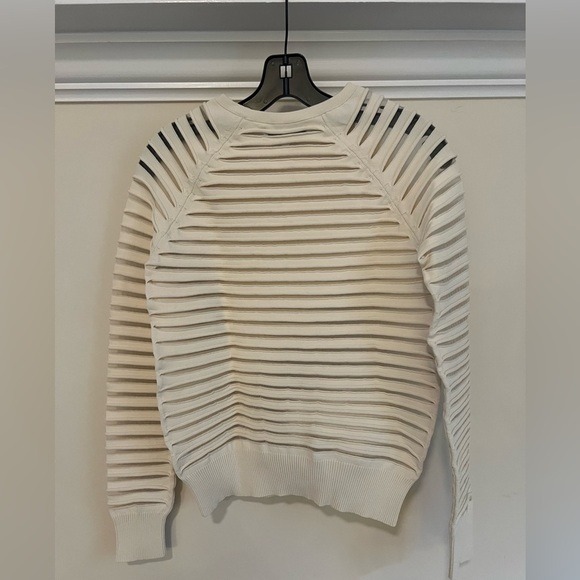 Nellie Partow MARGOT SHEER STRIPE SWEATER - Picture 4 of 6